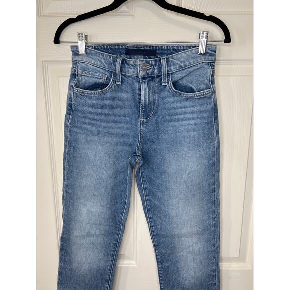 Joe’s Jeans The Lara Mid Rise Cigarette Straight Leg Ankle in Amsterdam Blue 25 - Picture 4 of 14